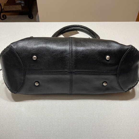 Patricia Nash Authenticated DiscoveryLine Black Leather Sirena Shoulder/Satchel - Picture 5 of 16